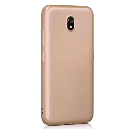 Microsonic Matte Silicone Xiaomi Redmi 8A Kılıf Gold