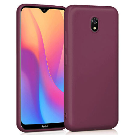 Microsonic Matte Silicone Xiaomi Redmi 8A Kılıf Mor