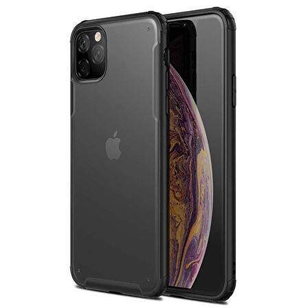 Microsonic Apple iPhone 11 Pro (5.8'') Kılıf Frosted Frame Siyah