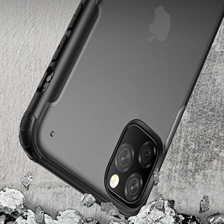 Microsonic Apple iPhone 11 Pro (5.8'') Kılıf Frosted Frame Siyah