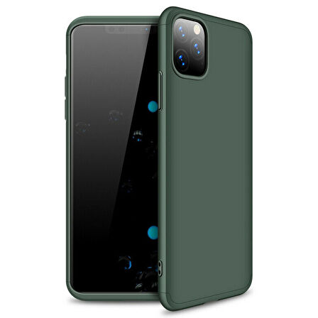Microsonic Apple iPhone 11 Pro (5.8'') Kılıf Double Dip 360 Protective Yeşil