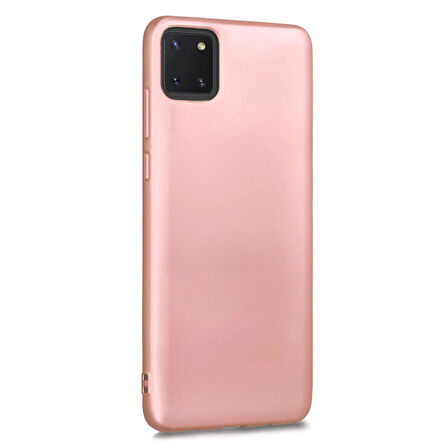 Microsonic Matte Silicone Samsung Galaxy A81 (Note 10 Lite) Kılıf Rose Gold