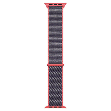 Microsonic Apple Watch Series 1 38mm Hasırlı Kordon Woven Sport Loop Electric Pink