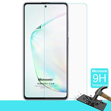 Microsonic Samsung Galaxy Note 10 Lite Temperli Cam Ekran Koruyucu