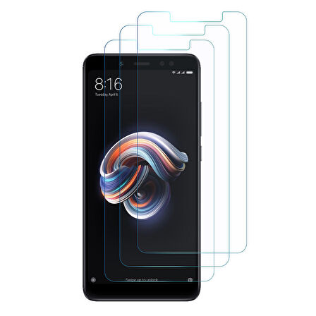 Microsonic Xiaomi Redmi Note 5 Ekran Koruyucu Nano Cam (3'lü Paket)
