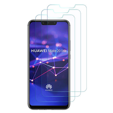 Microsonic Huawei Mate 20 Lite Ekran Koruyucu Nano Cam (3'lü Paket)