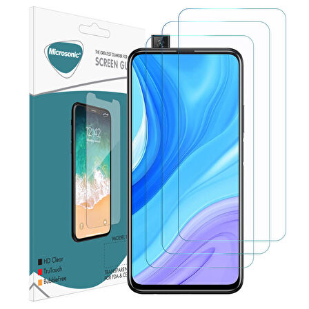 Microsonic Huawei Y9 Prime 2019 Ekran Koruyucu Nano Cam (3'lü Paket)