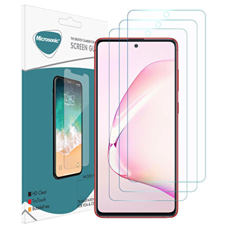 Microsonic Samsung Galaxy A81 Ekran Koruyucu Nano Cam (3'lü Paket)
