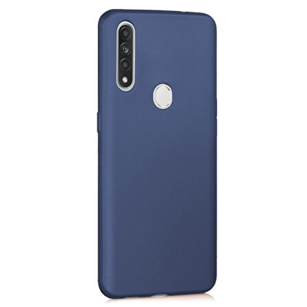 Microsonic Matte Silicone Oppo A31 Kılıf Lacivert