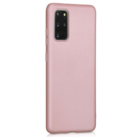 Microsonic Matte Silicone Samsung Galaxy S20 Plus Kılıf Rose Gold