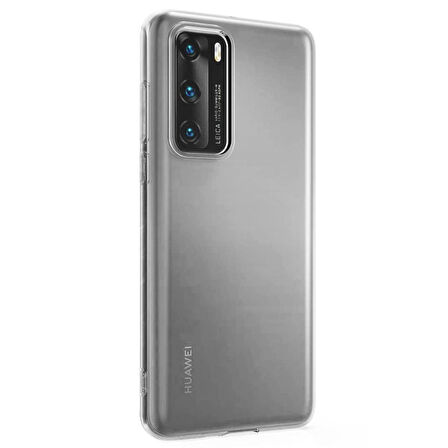 Microsonic Huawei P40 Kılıf Transparent Soft Beyaz
