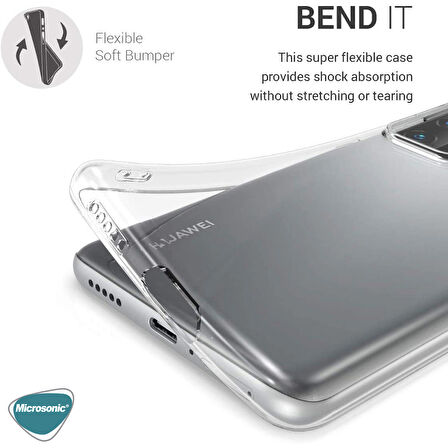 Microsonic Huawei P40 Kılıf Transparent Soft Beyaz