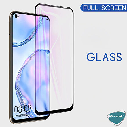 Microsonic Oppo A92 Tam Kaplayan Temperli Cam Ekran Koruyucu Siyah