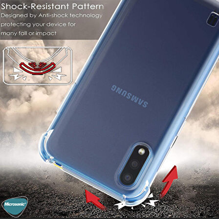 Microsonic Shock Absorbing Kılıf Samsung Galaxy A01 Şeffaf
