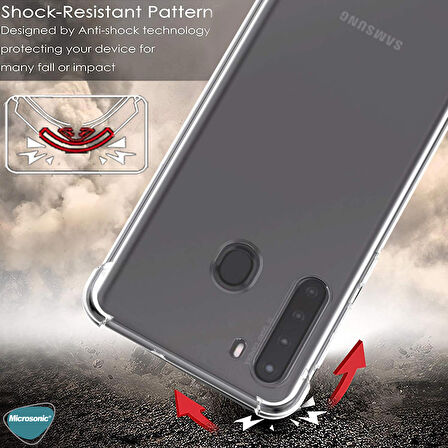 Microsonic Shock Absorbing Kılıf Samsung Galaxy A21 Şeffaf