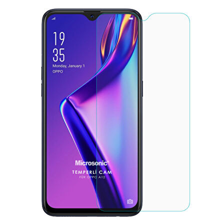 Microsonic Oppo A12 Tempered Glass Screen Protector