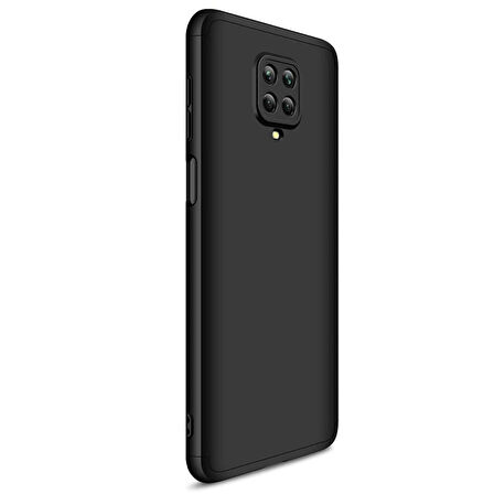 Microsonic Xiaomi Redmi Note 9 Pro Kılıf Double Dip 360 Protective Siyah
