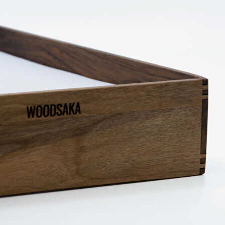 ​Woodsaka Reka A4 Kağıt Tepsisi & Evrak Kutusu - Ceviz - 500 Adet Kağıt Alır - 26.4cm x 36.5cm x 6.2cm