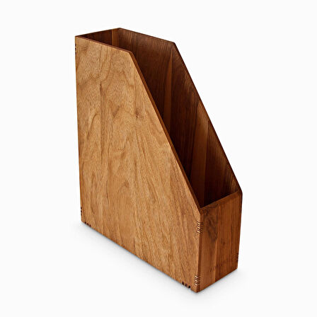 ​Woodsaka Reka Dosyalık & Dergilik - Ceviz - 29.6cmx 8.5cm x 32cm