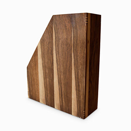 ​Woodsaka Reka Dosyalık & Dergilik - Ceviz - 29.6cmx 8.5cm x 32cm