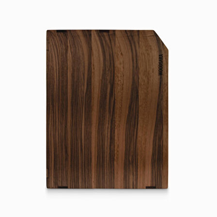 Woodsaka Reka İki Bölümlü Dosya Rafı & Kırtasiye Dolabı - Yatay ve Dikey Kullanım - Ceviz Ağacından - 26.8 cm x 20.8 cm x 14.2 cm