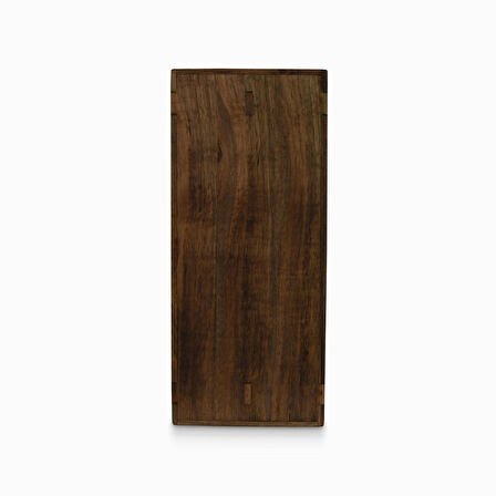 Woodsaka Reka İki Bölümlü Dosya Rafı & Kırtasiye Dolabı - Yatay ve Dikey Kullanım - Ceviz Ağacından - 26.8 cm x 20.8 cm x 14.2 cm