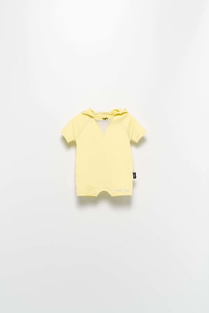 Unisex %100 Pamuk Kapşonlu Bebek Tulum 10531