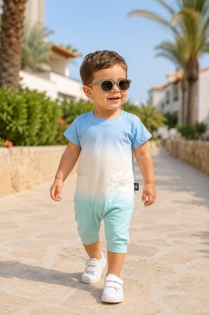 Unisex Renkli Bebek Yazlık Mevsimlik Tulum 20321