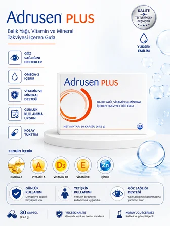 Plus Balık Yağı Vitamin Takviye Edici 30 Kapsül