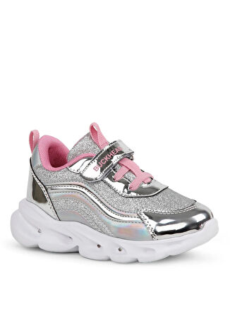 Buckhead Gümüş Kız Çocuk Sneaker BUCK4430 GLOSSY SHINY