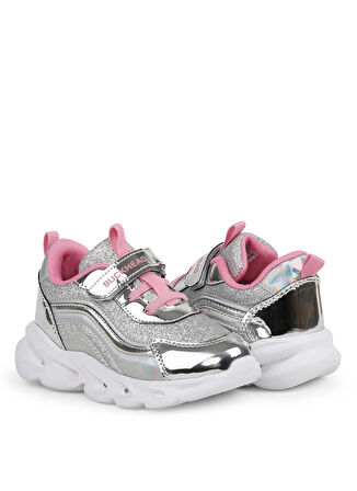 Buckhead Gümüş Kız Çocuk Sneaker BUCK4430 GLOSSY SHINY
