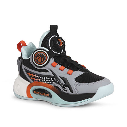 Buckhead Pıck Akıllı Bağcıklı Günlük Spor Ayakkabı BUCK3057Black-Grey
