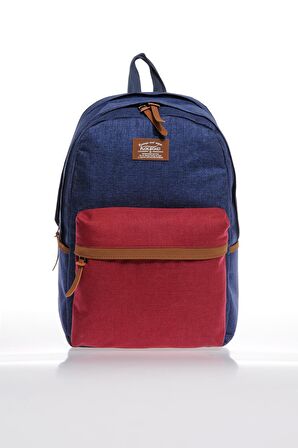 KAUKKO K1075 LACİVERT-BORDO UNİSEX SIRT ÇANTASI