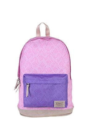Kadın Kaukko Kız Wichlight Pink Flowers Sırt Çantası K1338