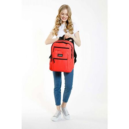 KAUKKO FULL POCKET SIRT ÇANTASI (MERCAN)ADET