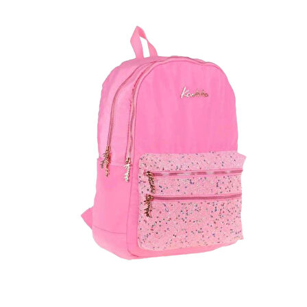 Kaukko Magic Dreams Sırt Çantası Taşlı Pullu Pembe K1546