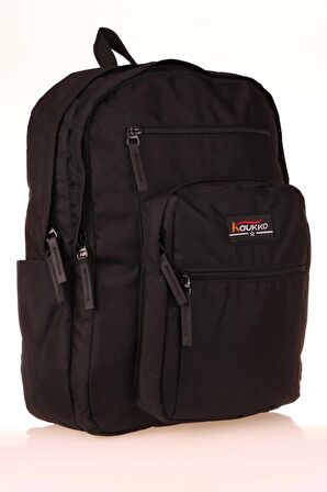Kaukko Full Pocket Okul Sırt Çantası Siyah K1599