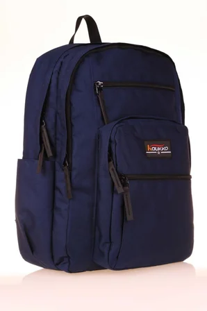 Kaukko Full Pocket Okul Sırt Çantası Laivert K1601