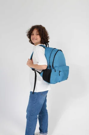 Kaukko Casual Okul Sırt Çantası Duman Mavi K1616