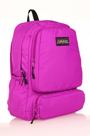 Kaukko Double Pack Okul Sırt Çantası Mor K1624
