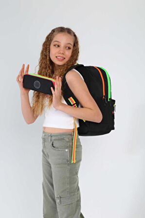 Kaukko Magic Dreams Sırt Çantası Color Zipper Black K1729