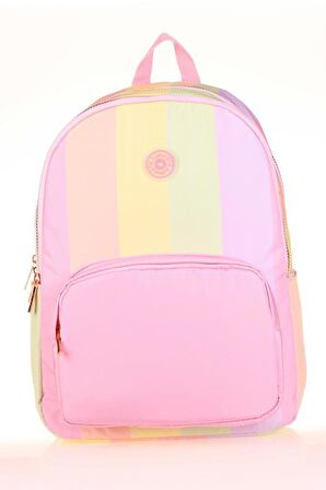 Kaukko Rainbow Sırt Çantası Line Pink K1752