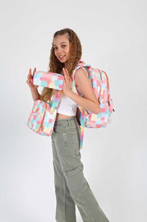 Kaukko Rainbow Sırt Çantası Square Salmon K1754