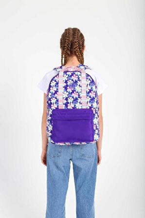 Kaukko Double Stripe Sırt Çantası Purple K1763
