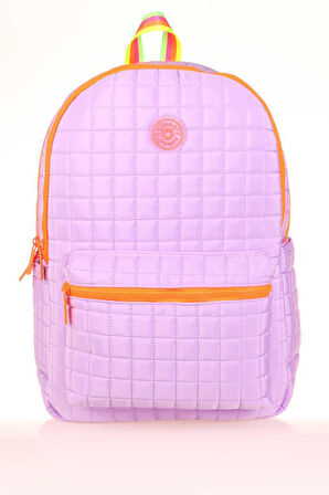 Kaukko Quilted Sırt Çantası Lilac K1772