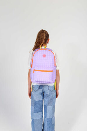 Kaukko Quilted Sırt Çantası Lilac K1772