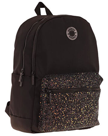 Kaukko Bright Okul Sırt Çantası Siyah Taşlı K1807