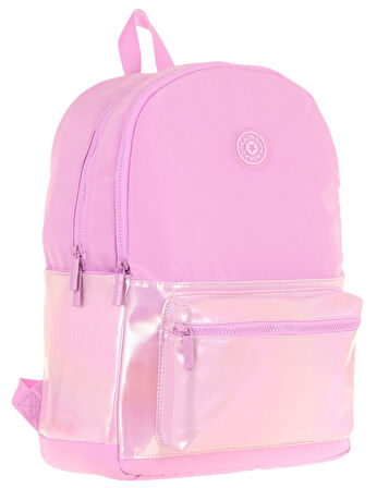 Kaukko Cube Üç Bölmeli Kız Çocuk Pembe Okul Çantası - K1819