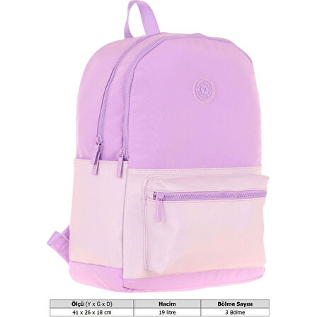 Kaukko Cube Sırt Çantası (lılac Neon)  Krn-K1821