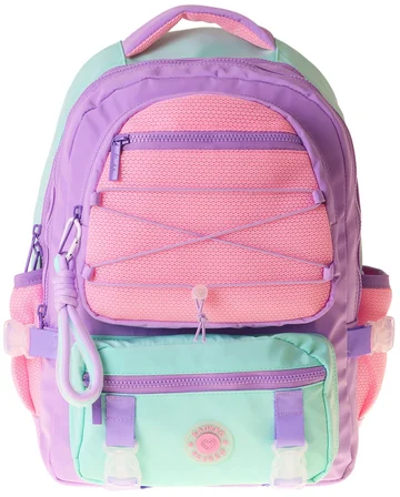 Kaukko Beş Gözlü Mesh Lilac Kız Çocuk Lila - Pembe Okul ve Günlük Sırt Çantası - K1849